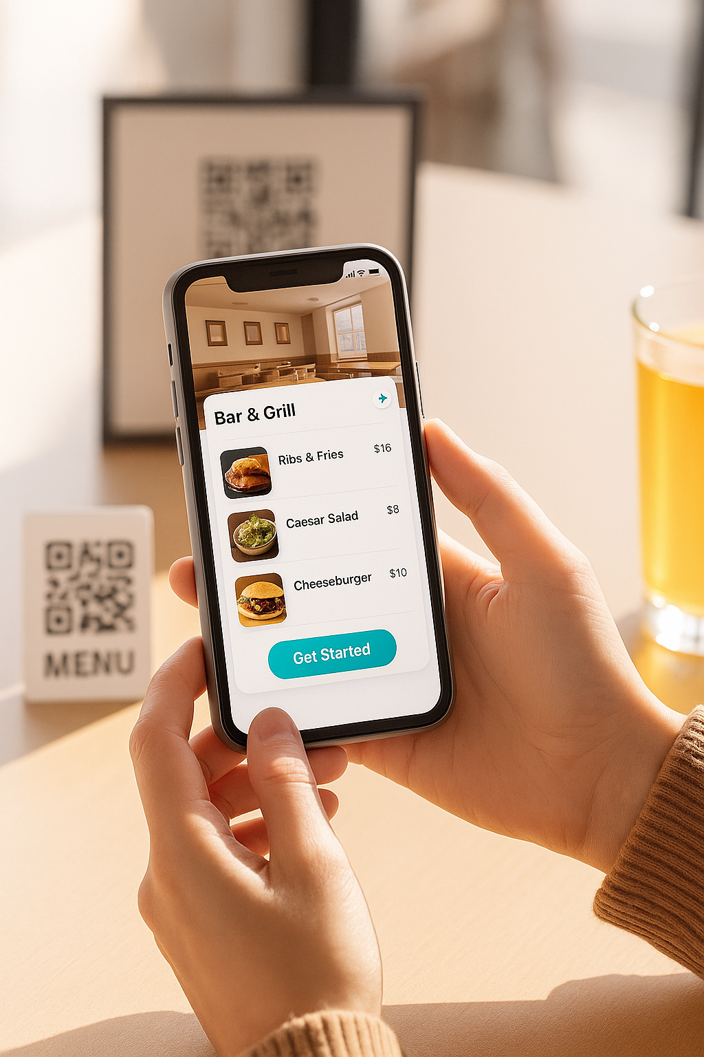 Quickmenu app demo